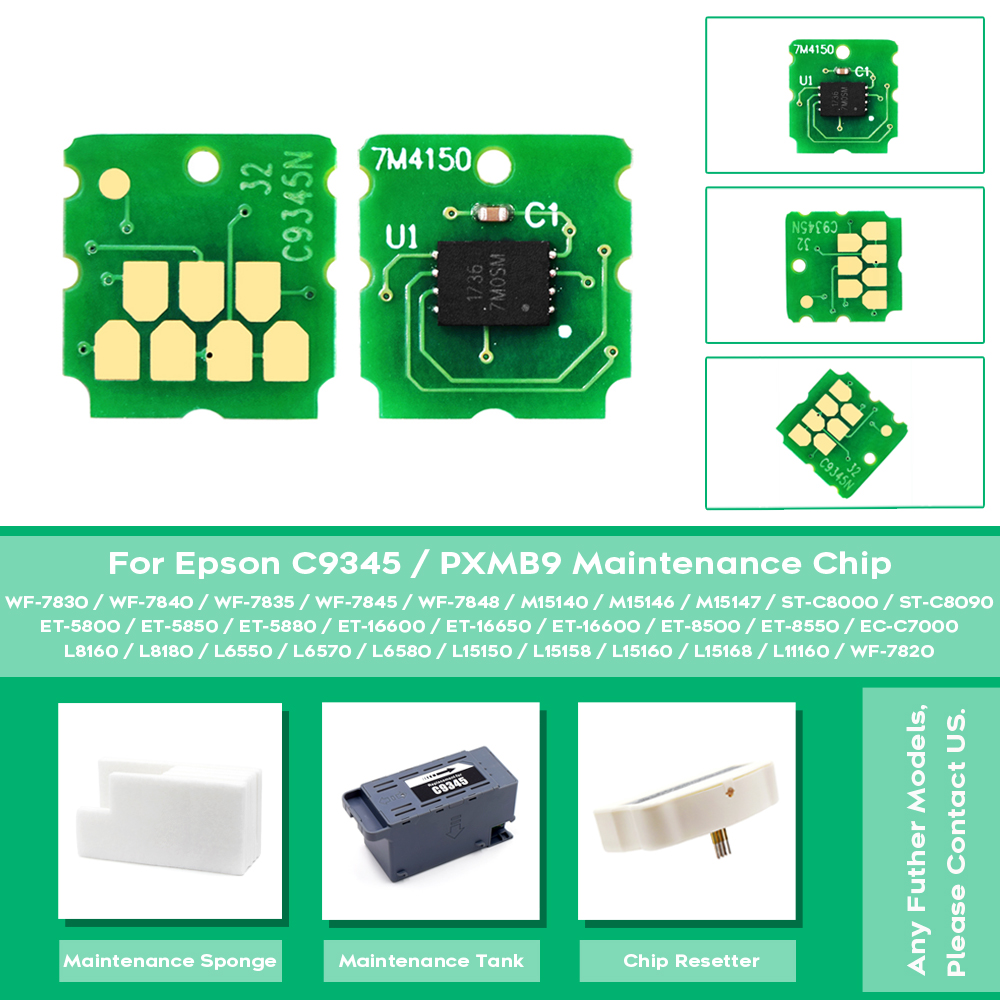 【Popular choice】 C9345 Maintenance Chip For L8050 ET-5800 L15150 L15160 ...