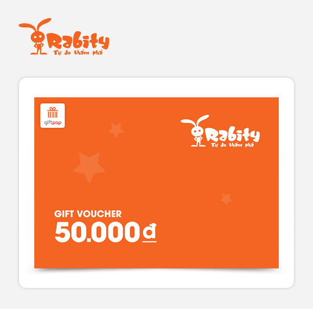 Phiếu quà tặng Rabity 50k