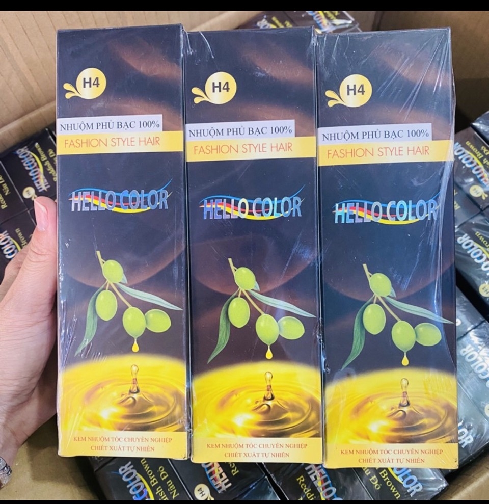 Nhuộm tóc phủ bạc Hello Color 100%