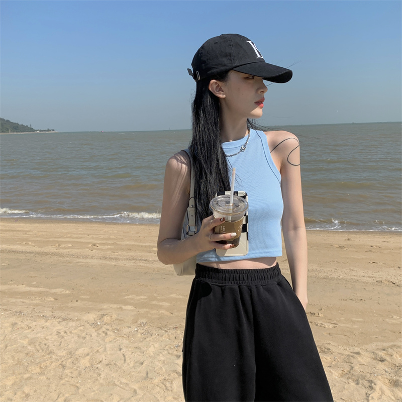 Áo croptop ba lỗ nữ Yinxx dáng lửng ôm body kiểu trơn basic nhiều màu CRT59