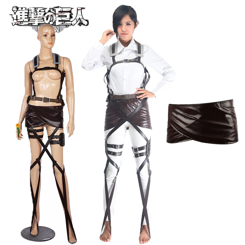 Attack on Titan Belt Recon Corps Body Belt Cosplay Costume Mikasa Ackerman  Leather Belt Anime Belts Suits | Lazada PH