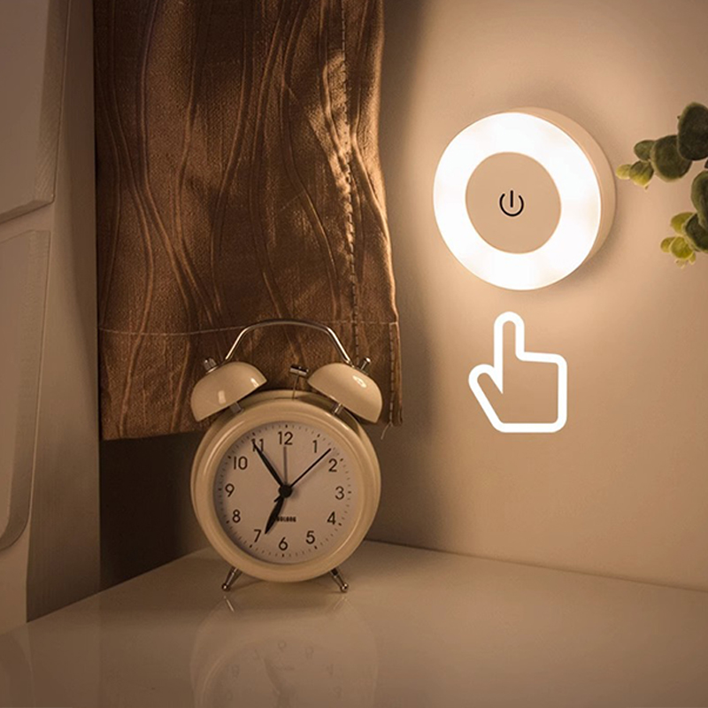 JJT [Miễn Phí Vận Chuyển]Cảm ứng Quy Nạp đèn ngủ LED sạc hành lang phòng ngủ tiết kiệm năng lượng Đèn đầu giường cho bé ăn ánh sáng ban đêm
