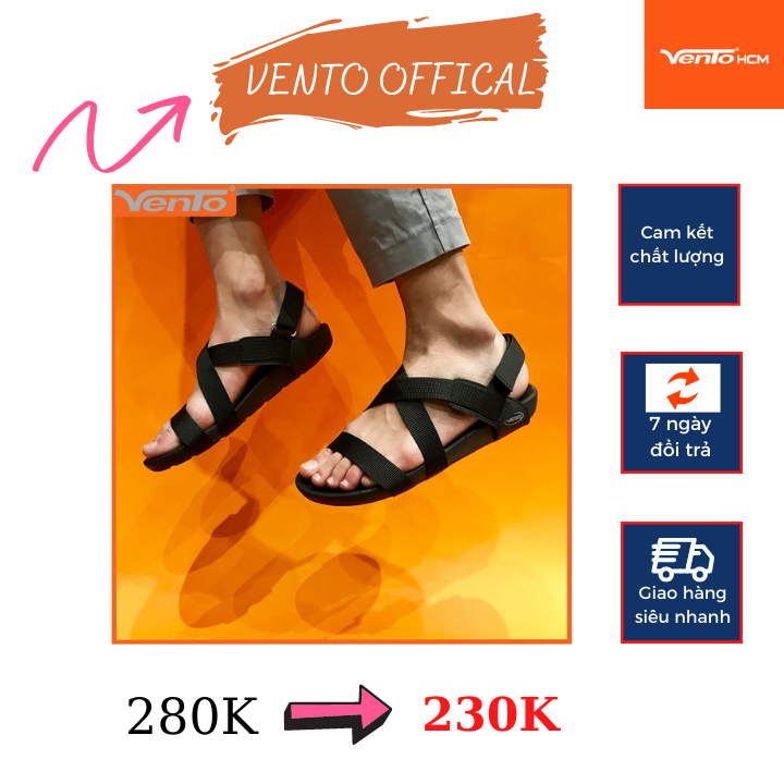 Giày sandal nam - giày sandal xuất khẩu nhật - hàng vento chính hãng - bảo hành vĩnh vĩễn -