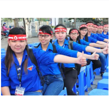 [ĐOÀN-TD] ÁO SƠ MI ĐOÀN THANH NIÊN (LOGO THÊU)