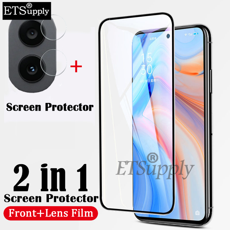 2 Pcs CMF Phone 1 Screen Protector Tempered Glass Film + Lens Camera Protector Film for CMF Phone 1.