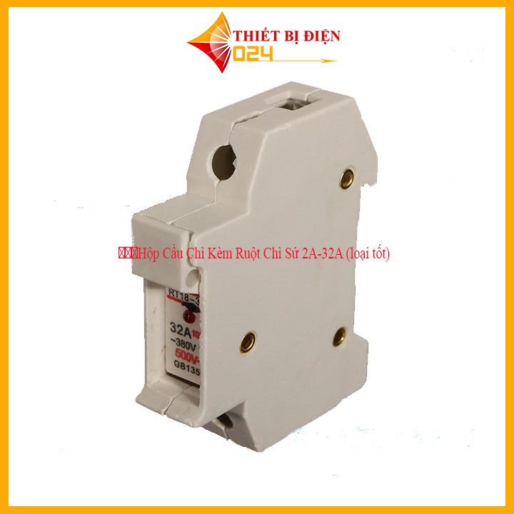 Hộp Cầu Chì Kèm Ruột Chì Sứ 2A-32A (loại tốt)
