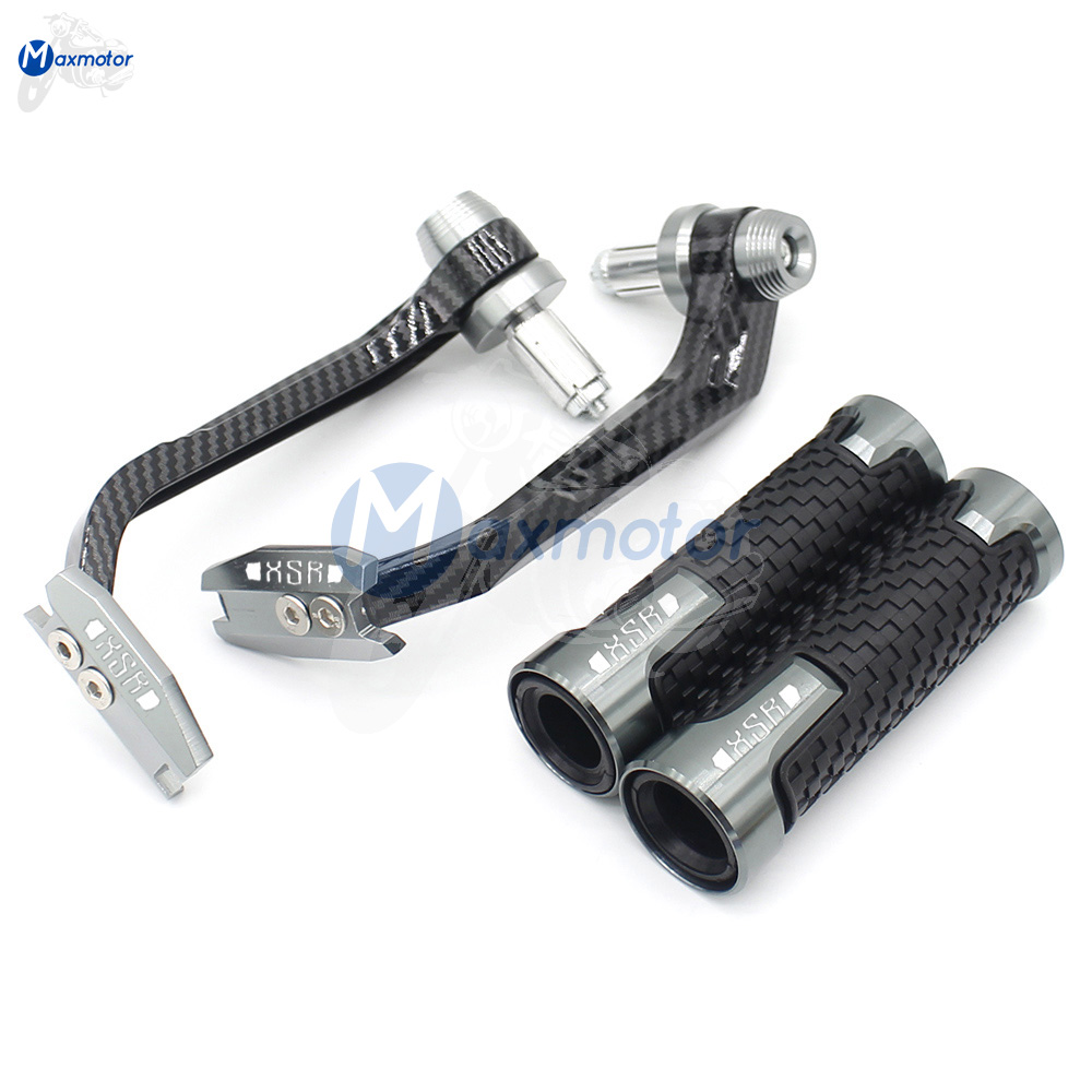 For Yamaha XSR155 XSR 155 Motorcycle Accessories 7/8" 22mm Aluminum Anti-Slip Combo Handle Bar Handlebar Hand Grips Brake Lever guard Protector