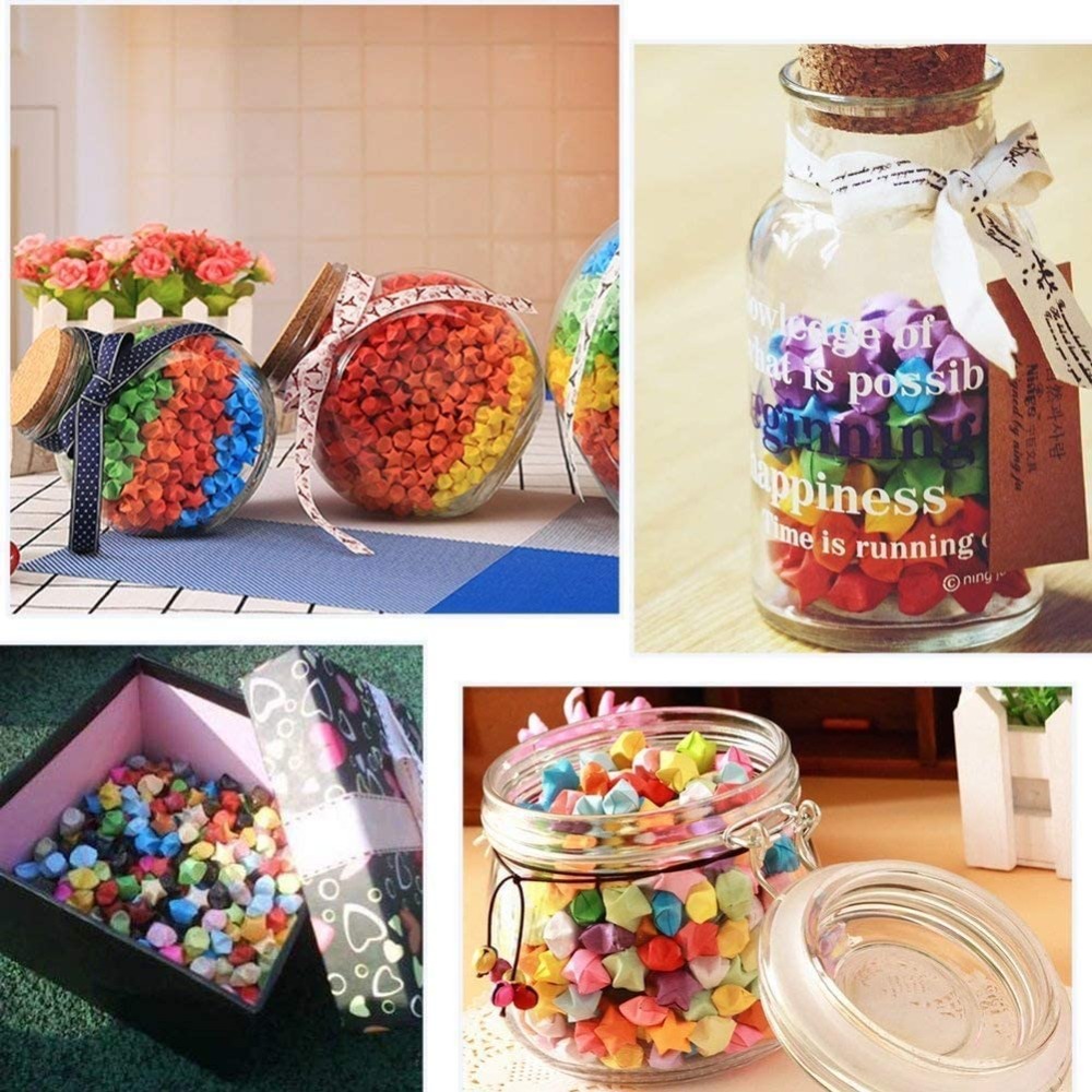 Diy Origami For Kids Art Crafts Folding Paper Arts Crafting Supplies Simple Pattern Decorative Paper Home Decoration Origami Stars Paper Strips Double Sided Lucky Star Diy Hand Arts Make. 