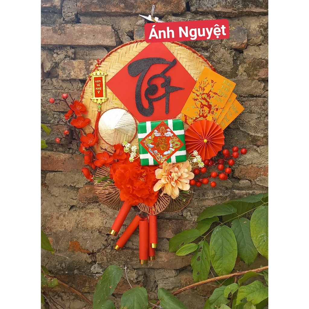 Mẹt tết, mẹt trang trí handmade, mẹt trang trí