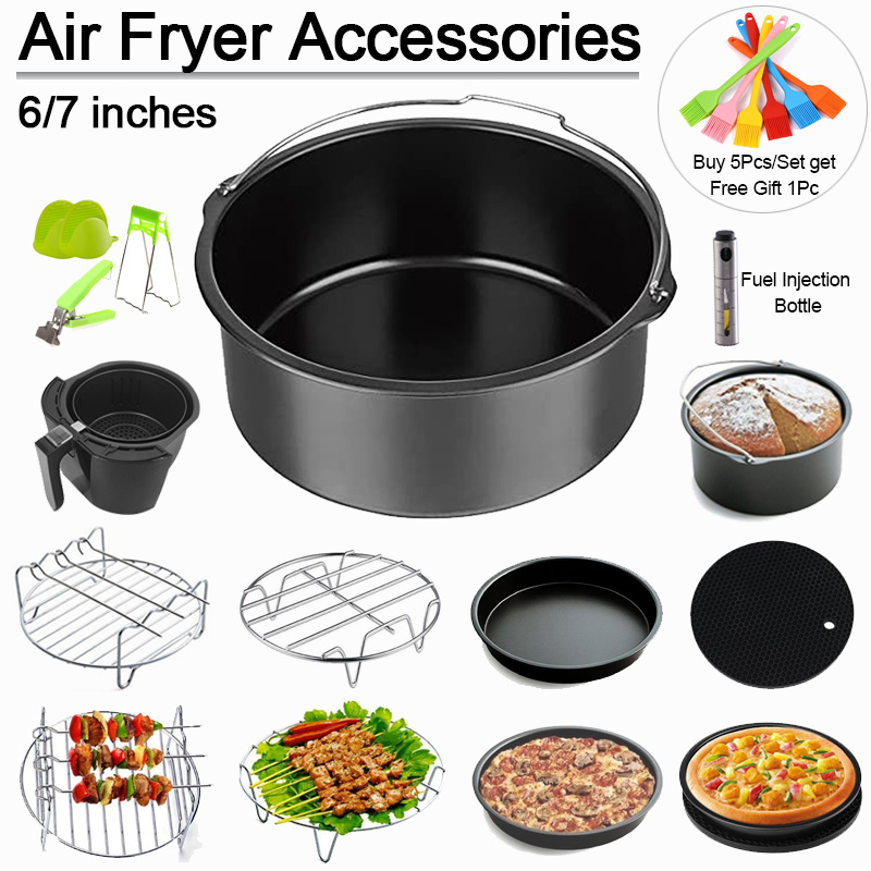 Air Fryer Accessories Replacement Parts Cake Barrel Tools for 3.7-5.8Qt