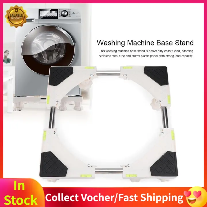 Heavy Duty 4 8 Feet Adjustable Washing Machine Base Stand Refrigerator Holder Bracket Lazada Singapore