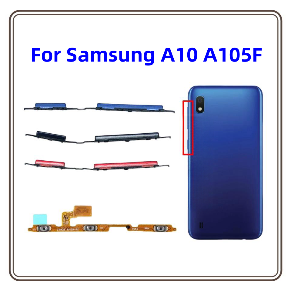 Power volume button flex For Samsung Galaxy A10 A105 Side key Switch ON ...