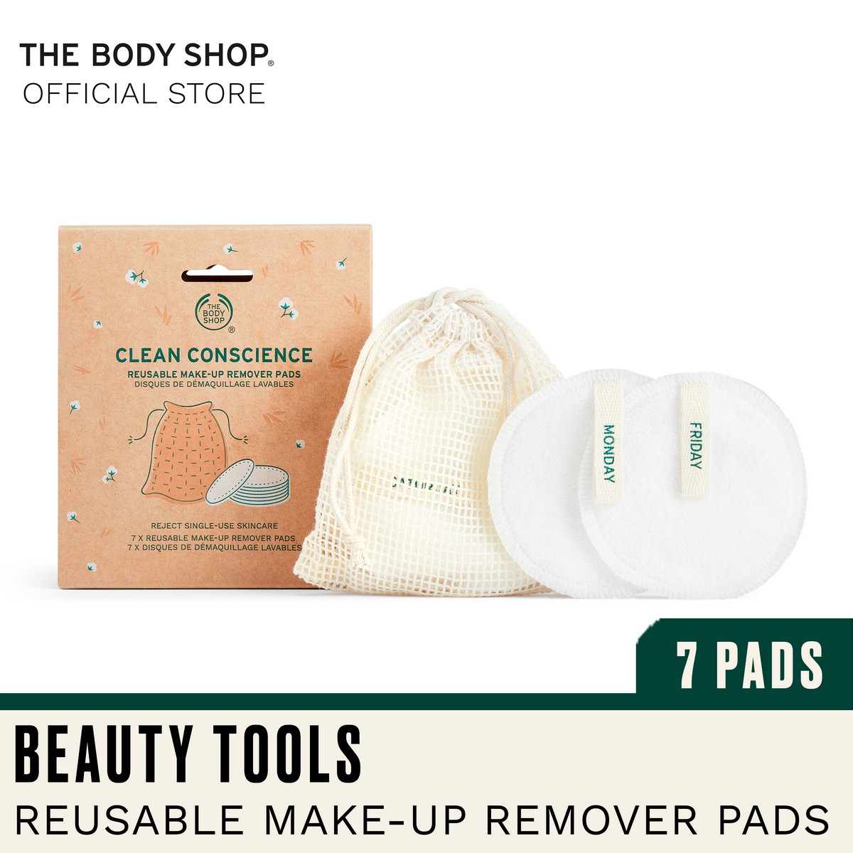 Clean Conscience Reusable Make-Up Remover Pads | Skincare & Makeup offers