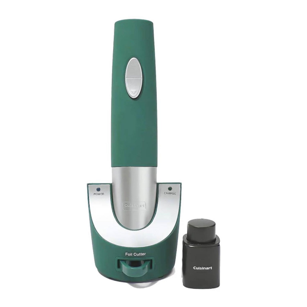 Bộ Dụng Cụ Mở Rượu Vang Tự Động Cuisinart, Dụng Cụ Mở Rượu Vang Không Dây, Phong Cách Sang Trọng, Thanh Lịch, Dễ Dàng Cầm Nắm Đồ Mở, Chất Liệu Thép Không Gỉ, Nhập Đức