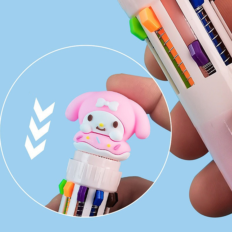 Sanrio%20Press%20Ten%20Color%20Ballpoint%20Pen%20Cartoon%20Kawaii%20Kuromi%20Multi-color%20Students%20Gel%20Pen%20Melody%20Sanrio%20Stationery%20Write%20Cute%20Pens%20-%20Image%203