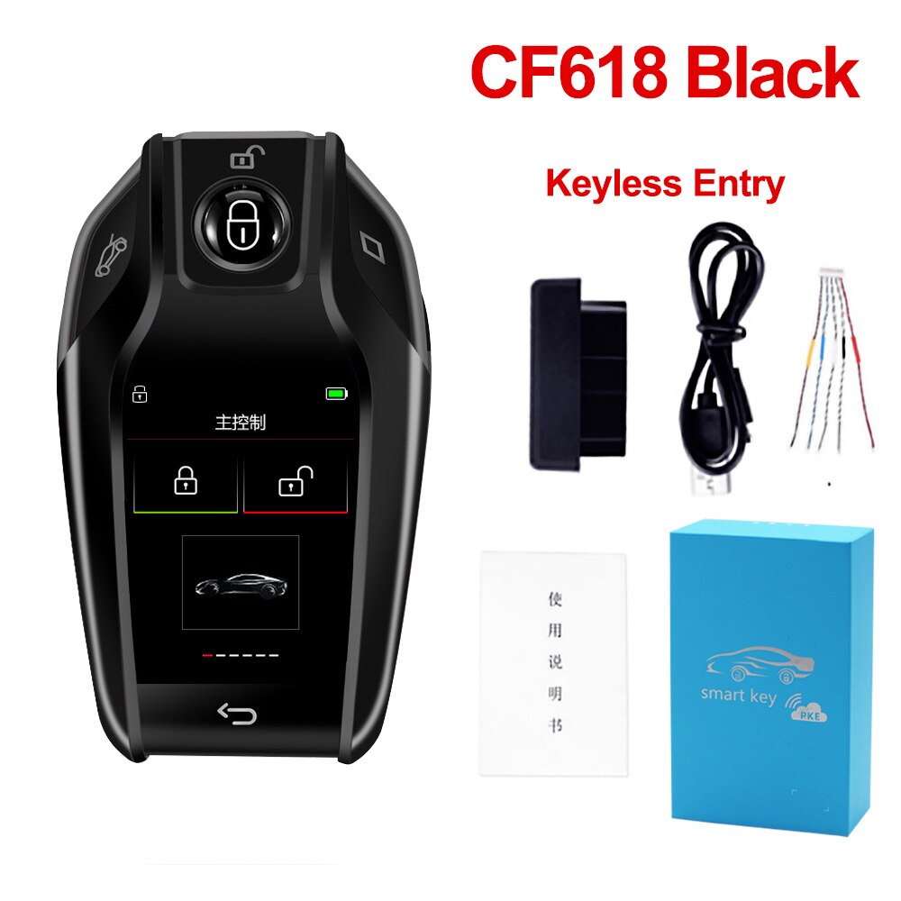 LCD Universal Smart Key PKE Comfort Access System Black