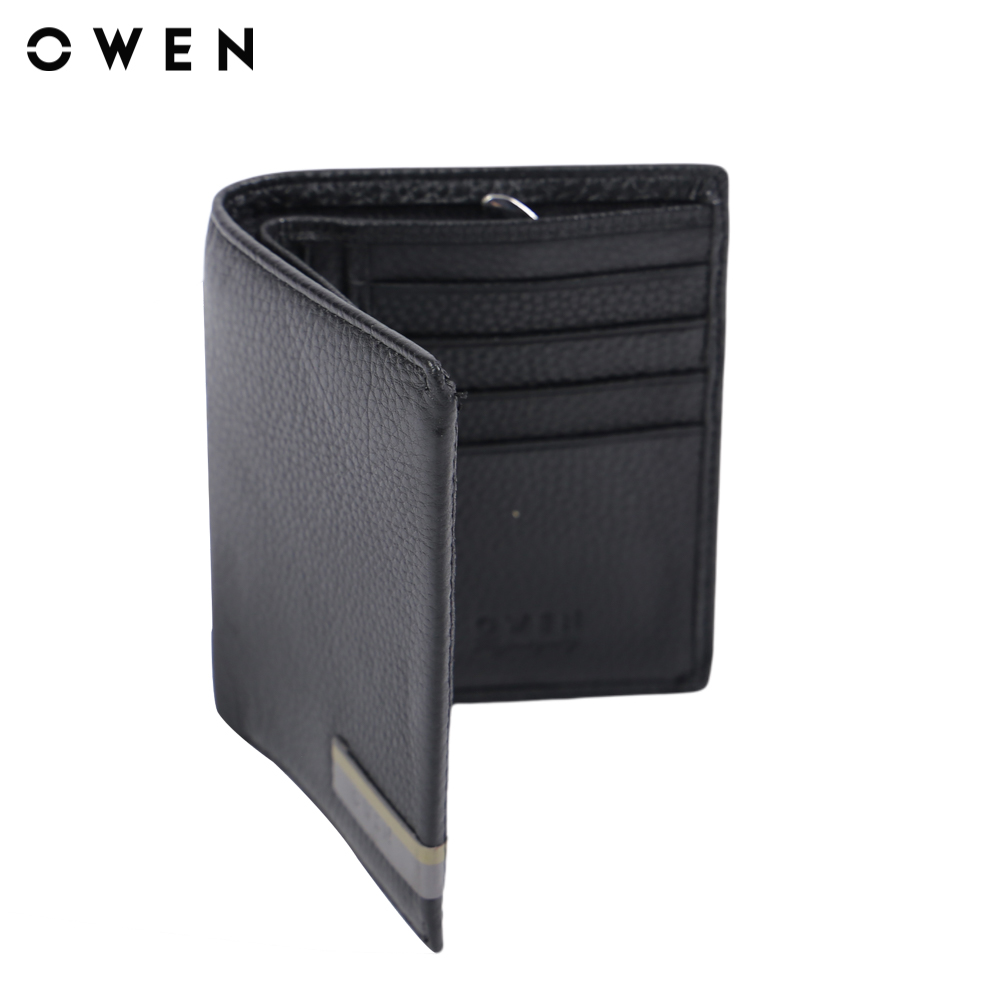 OWEN - Ví da  VID220563 màu Đen chất liệu 100% Leather
