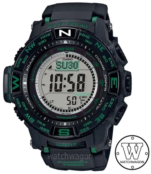 Casio Protrek Prw S3500 1 Tough Solar Multiband Triple Sensors Carbon Fiber Insert Band And Sapphire Crystal Pro Trek Prws3500 Prw 3500 Prw 3000 Lazada Singapore