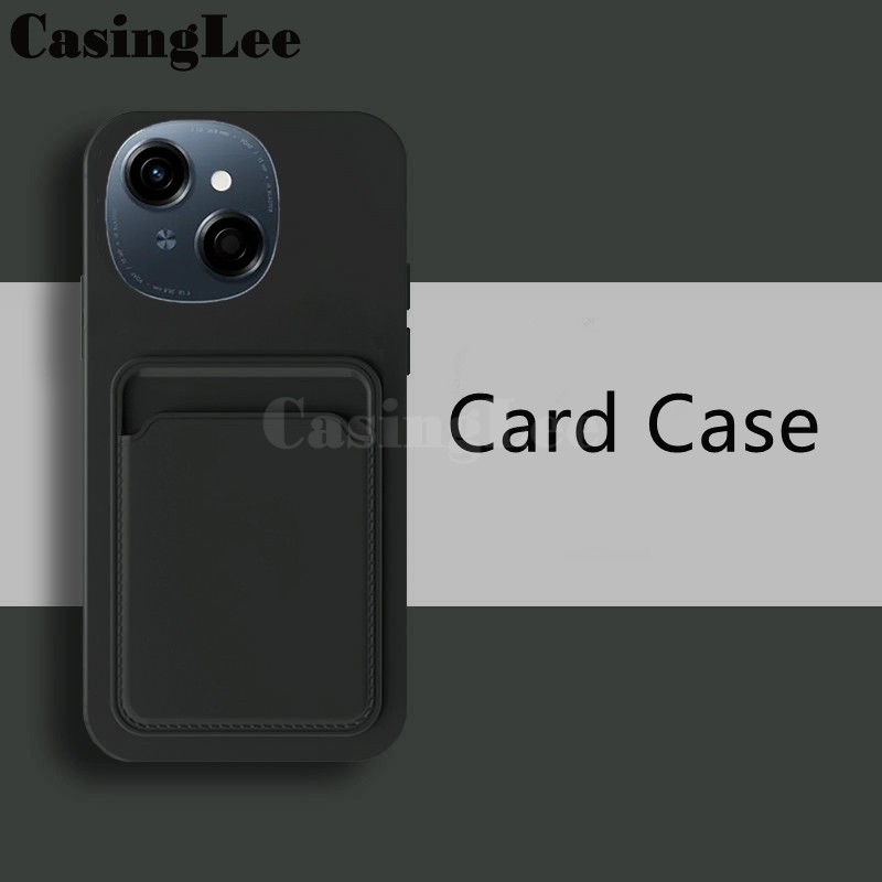 For Tecno Spark Go 1 Case Soft Card Holder Slot Silicone Wallet For ( Tecno Spark Go 1 ) Back cover Phone Cases