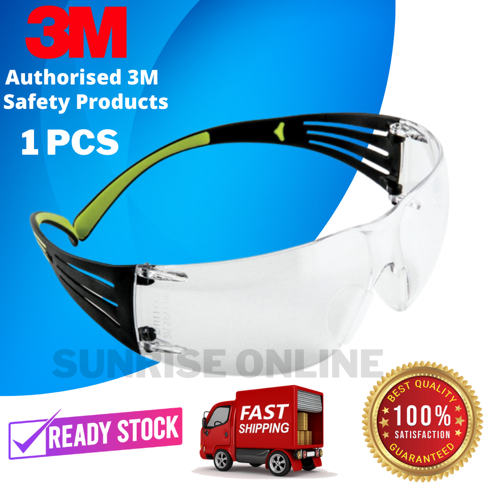 Original 3m Securefit Protective Eyewear Sf401af Clear Safety Goggles Glasses Work 防护眼镜 Eye 7410