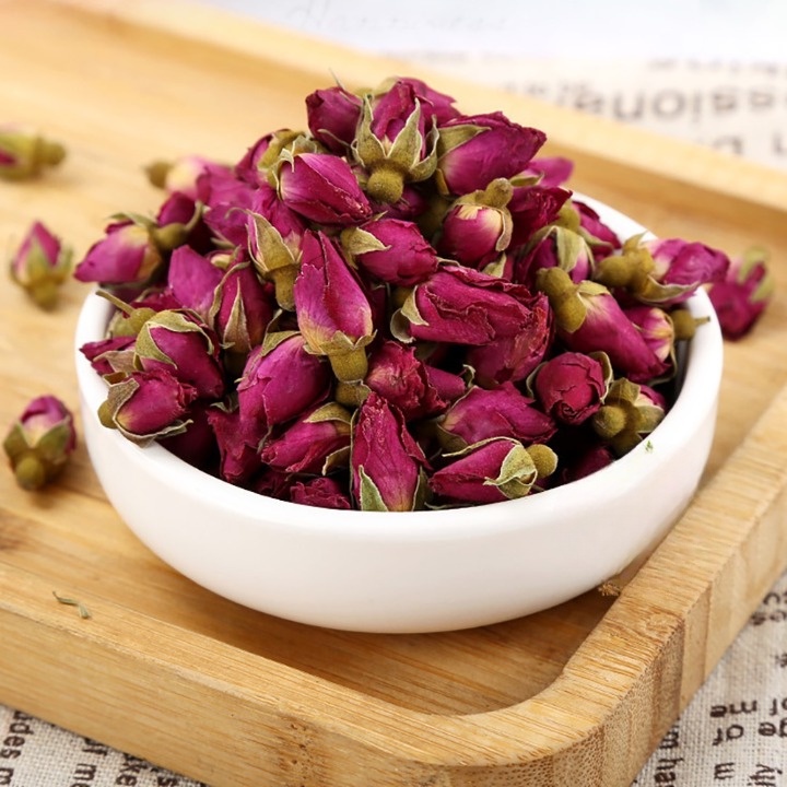 [ lᴏại 1 ] Trà hoa hồng Đà Lạt 100g (tặng 2 gói trà dưỡng nhan quý phi khi mua 100g)