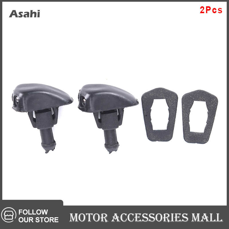 Asahi Motor 2 chiếc vòi phun rửa kính chắn gió cửa sổ xe hơi thông dụng vòi phun nước