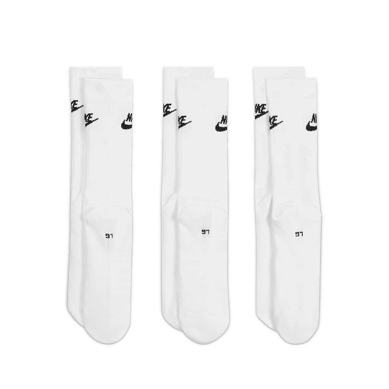 Nike NSW EVERYDAY ESSENTIAL CR Unisex Socks - WHITE/BLACK