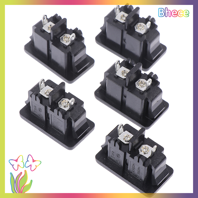 Bhece 5Pcs New AC250V 5A 2Pin AC power socket Mount Female Socket
