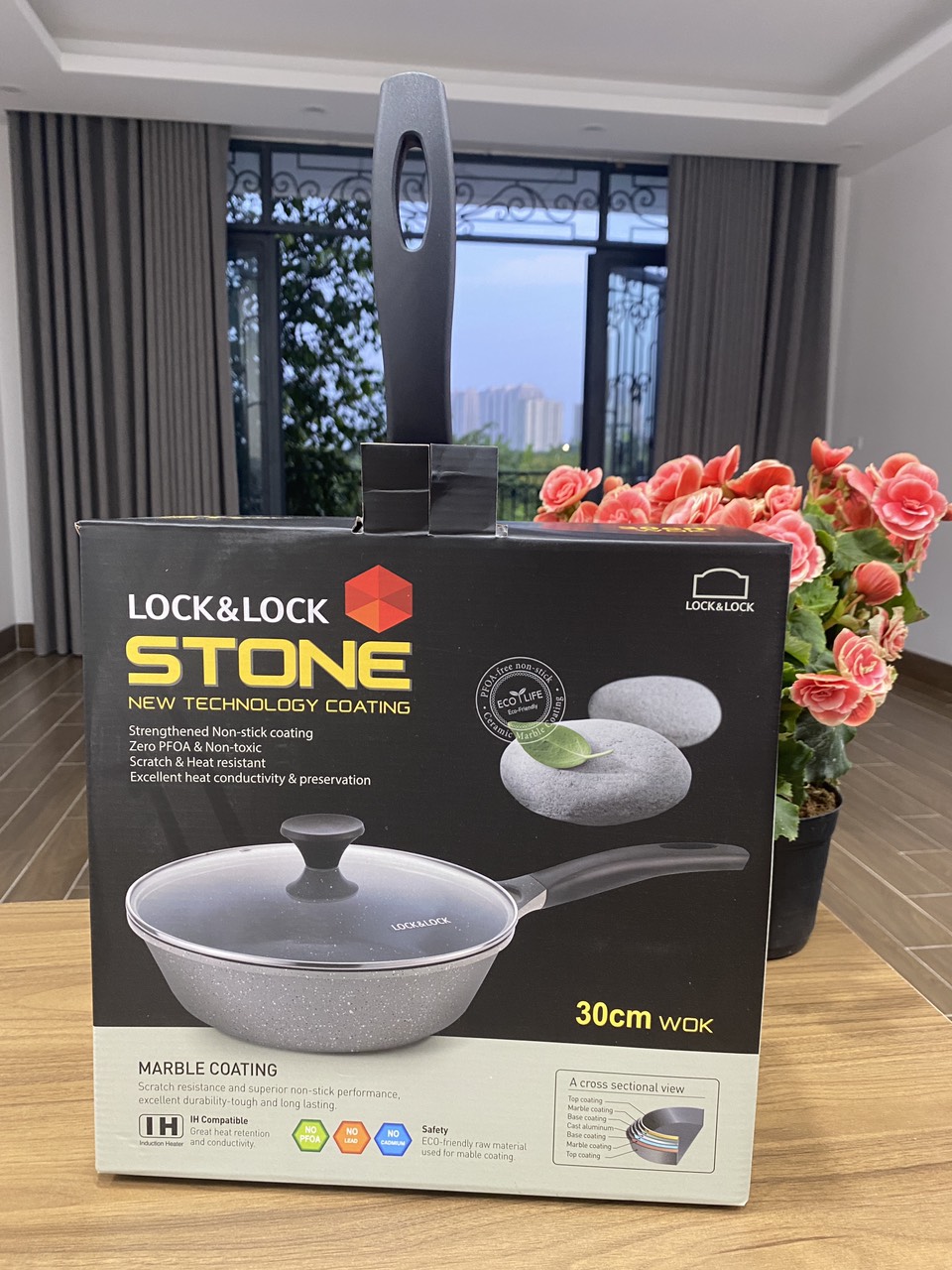 Chảo Sâu Lòng COOKP PLUS STONE LocknnLock LCA6305D (30cm)
