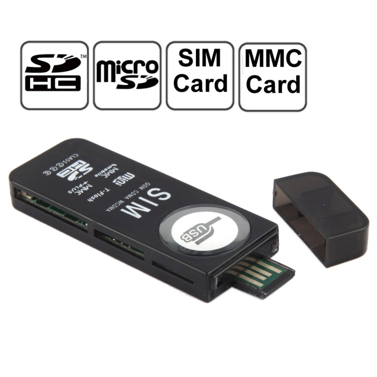 （irepairparts） usb universal card reader, support sd / mmc /sim / tf card