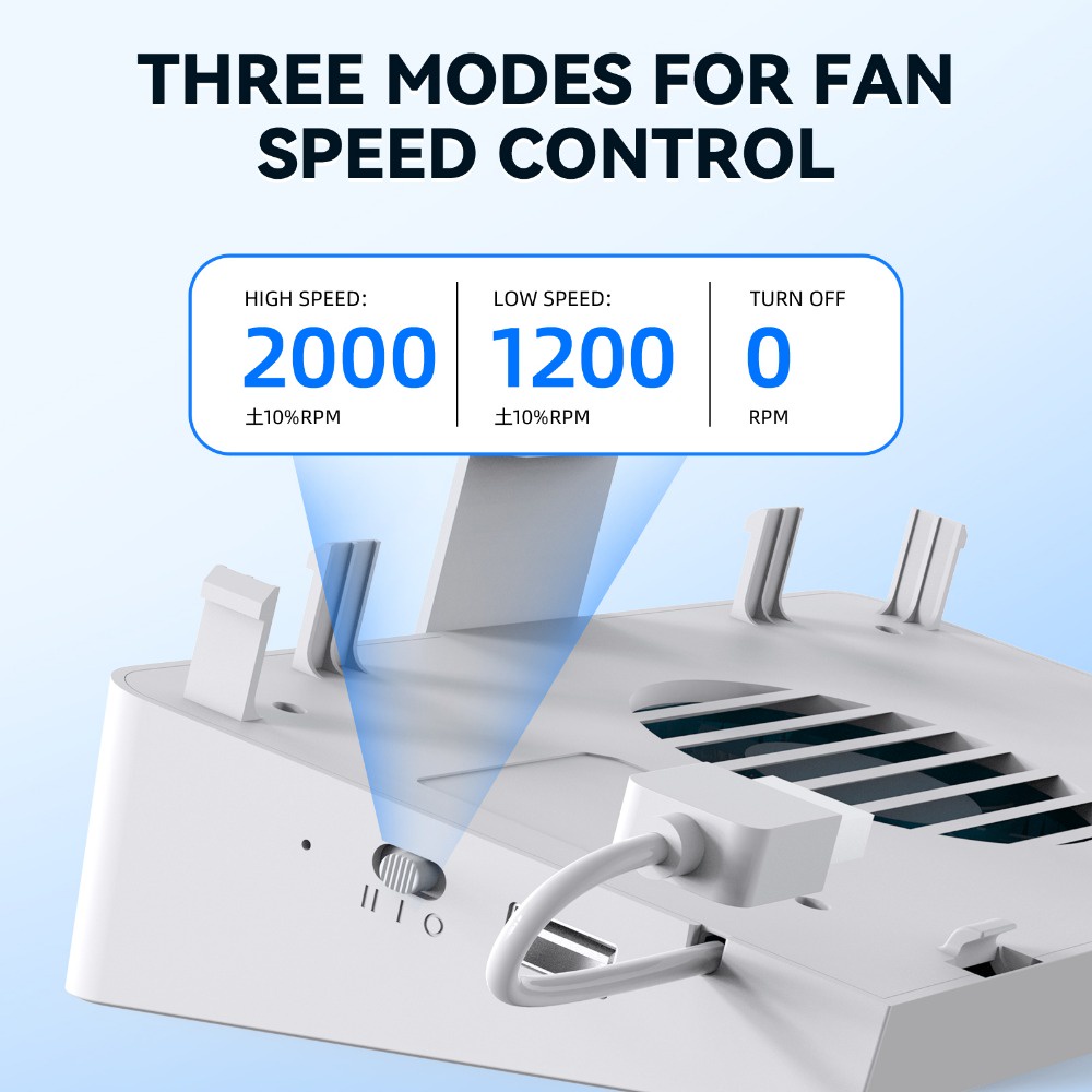 IINE Horizonal Base Cooling Fan for OLED Dock Compatible Nintendo Switch OLED