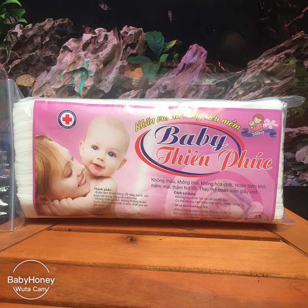 Khăn khô đa năng cao cấp thiên phúc gói 200g, khăn vải khô đa năng