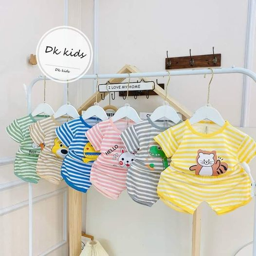 Bộ cộc tay cho bé bộ minky mom cộc tay chất thun lạnh siêu mềm mịn thoáng mát 5 hinh qn1