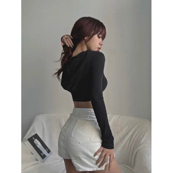 Áo Croptop Có Mũ Trùm Đầu phong thái CÁ TÍNH,chất
