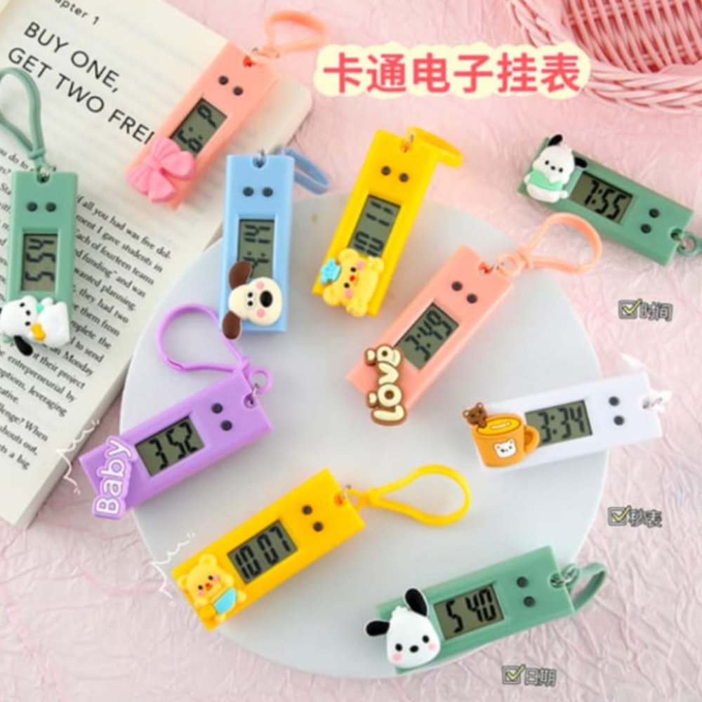 Study Keychains Electronic Sport LED Digital DisplayPortable Student Children Exam ...