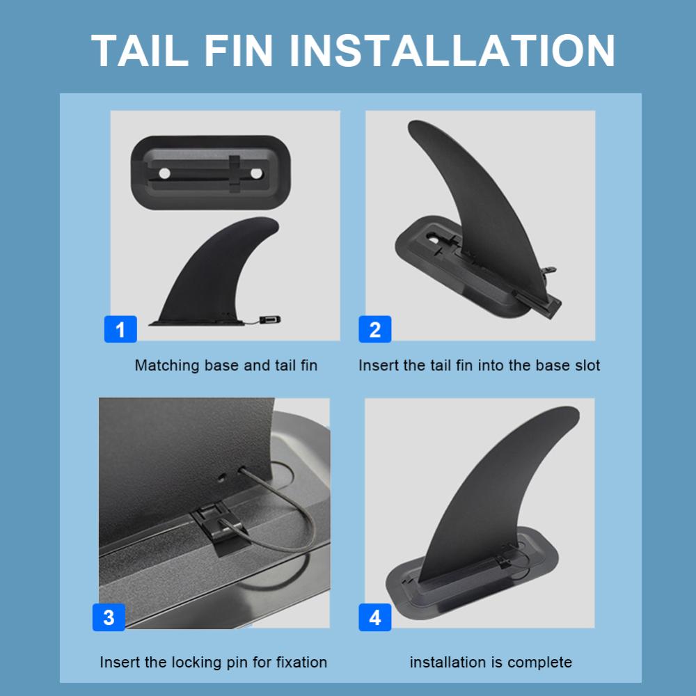 Surfboard Fin Quick Release Paddle Board Fin Detachable Longboard Fin Protective Surfboard Tail Fin Surfing Accessories