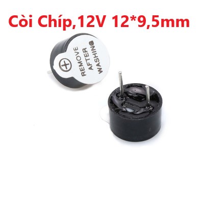 Còi Chíp, Còi Báo, Còi 3V, 5V, 12V 12*9,5mm (Gửi đơn từ 20K)