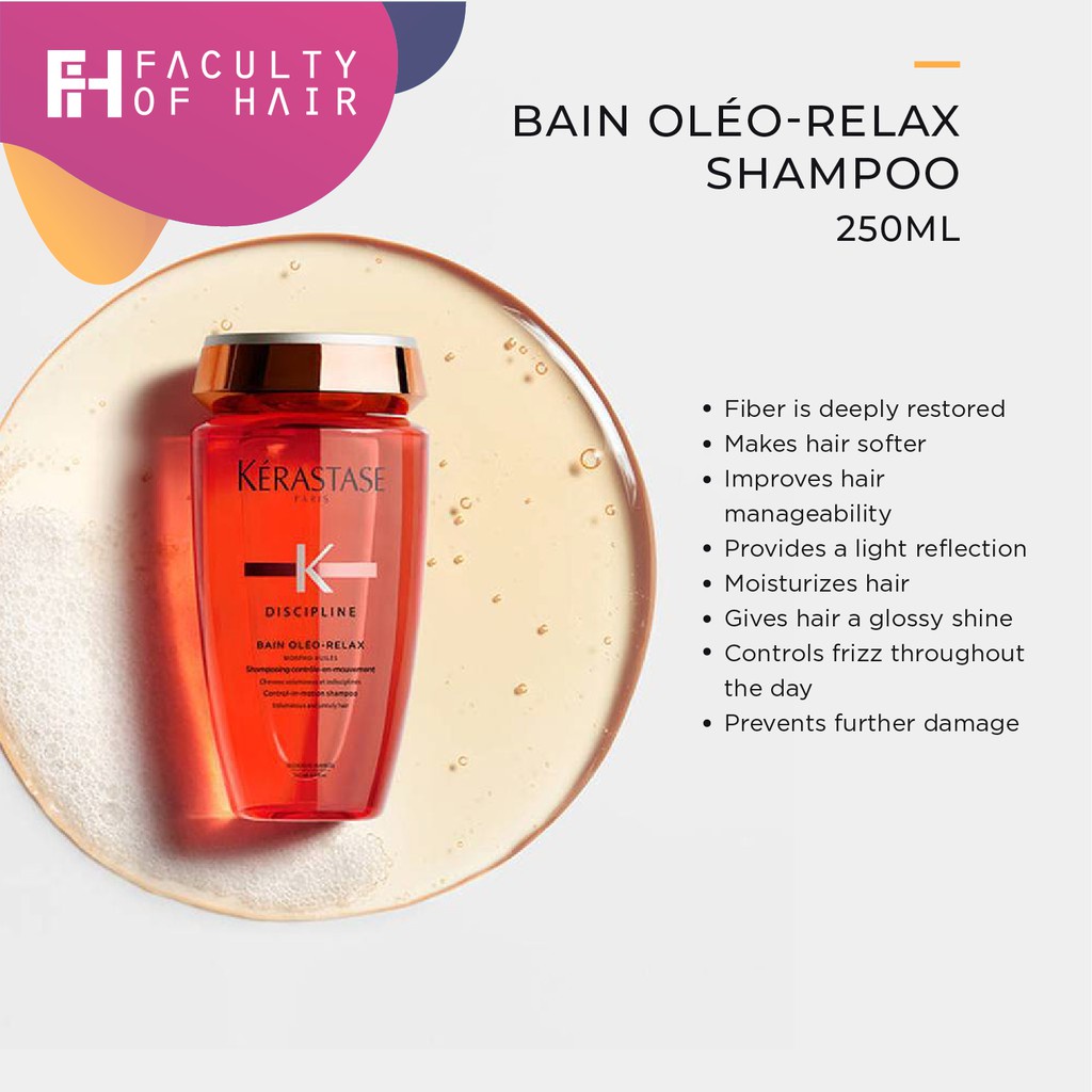 Kerastase Discipline Bain Oleo Relax Shampoo (1000ml) | Lazada