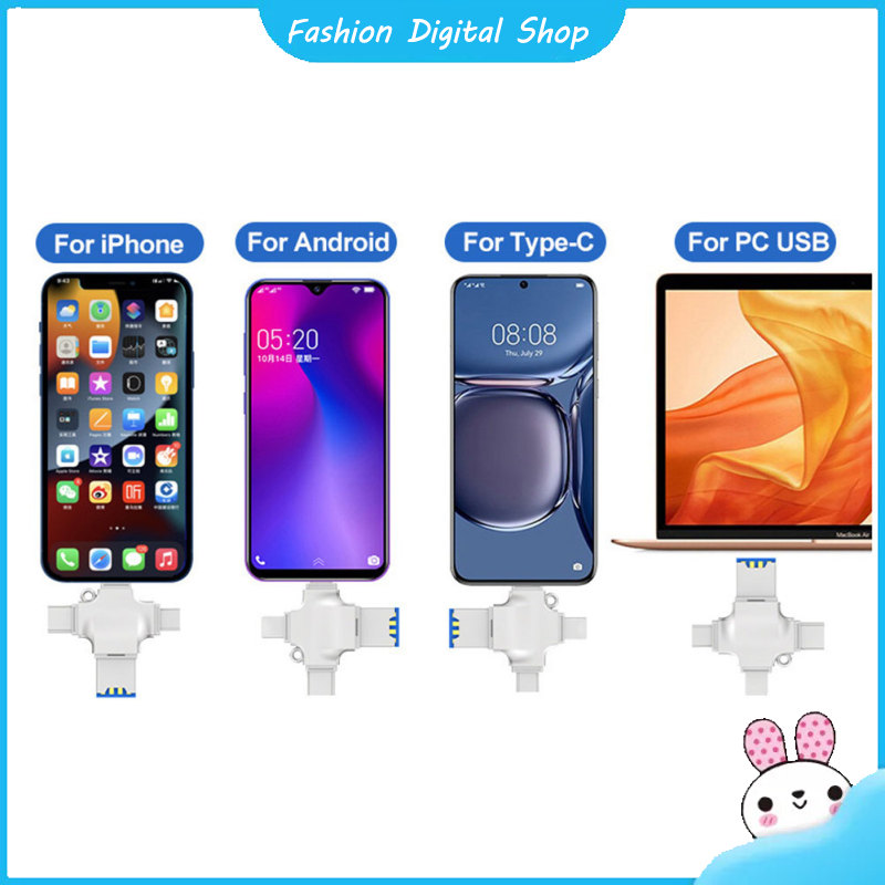 4 In 1 Card Reader Micro Card Adapter Usb 3.0 Micro Sd To Usb Card Reader Otg Adapter Compatible For Iphone