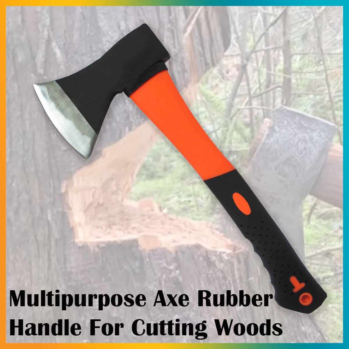 Multipurpose Industrial Grade Axe Rubber Handle For Cutting Woods 600g ...