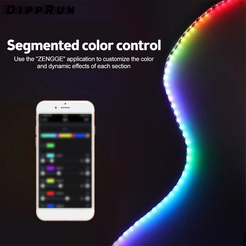 DIPPEUN DC 5~24V LED Controller RF Remote Wireless Controller For 2811 Dream Color Rainbow RGB LED Pixel Strip Panel Light