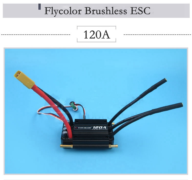 Flycolor 50A 70A 90A 120A 150A Bidirectional Brushless ESC Water
