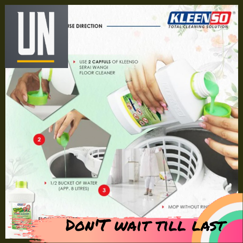 Buy Now! 900G Kleenso Serai Wangi 99 Floor Cleaner - Liquid Soap