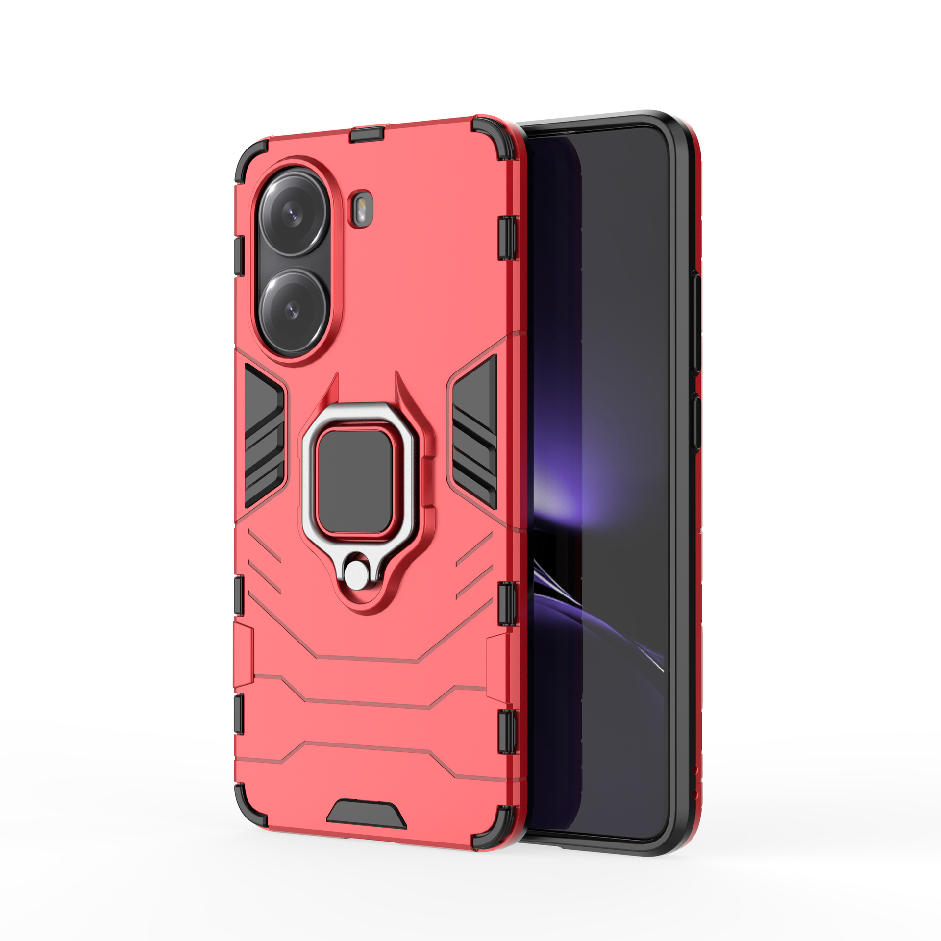 Xiaomi Poco X7 Shockproof Phone Case with Ring Holder.