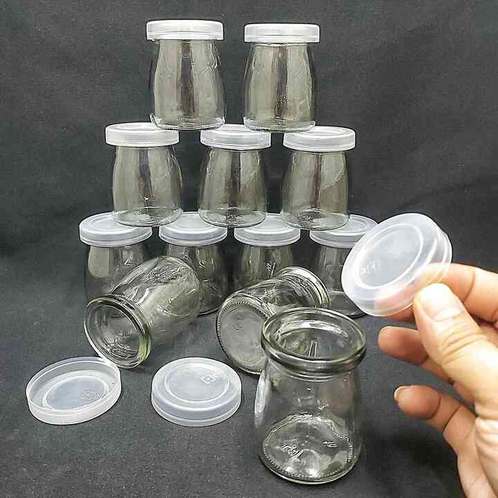 Hũ sữa chua thủy tinh 100ml combo 12 chiếc