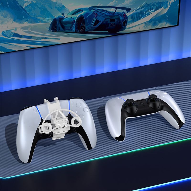 For PS5 Wireless Gamepad for Racing Controller Mini Steering Wheel ...
