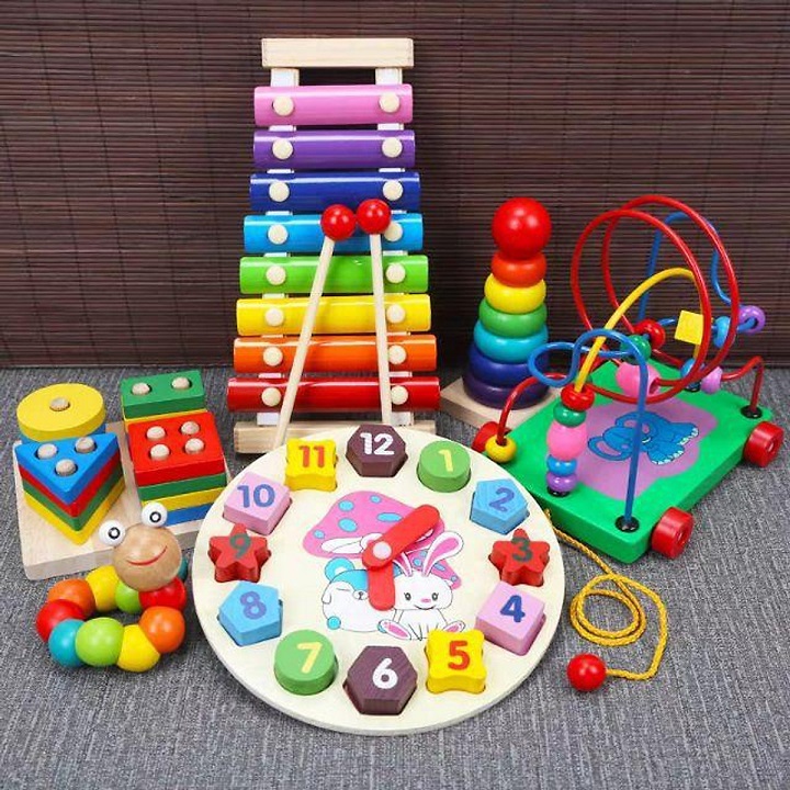 Combo 6 món đồ chơi cho bé từ 6 tháng-4 tuổi