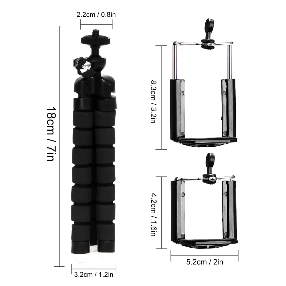 Sponge Tripod Octopus Bracket Universal Phone Sponge Tripod Octopus Sponge Mobile Phone Holder