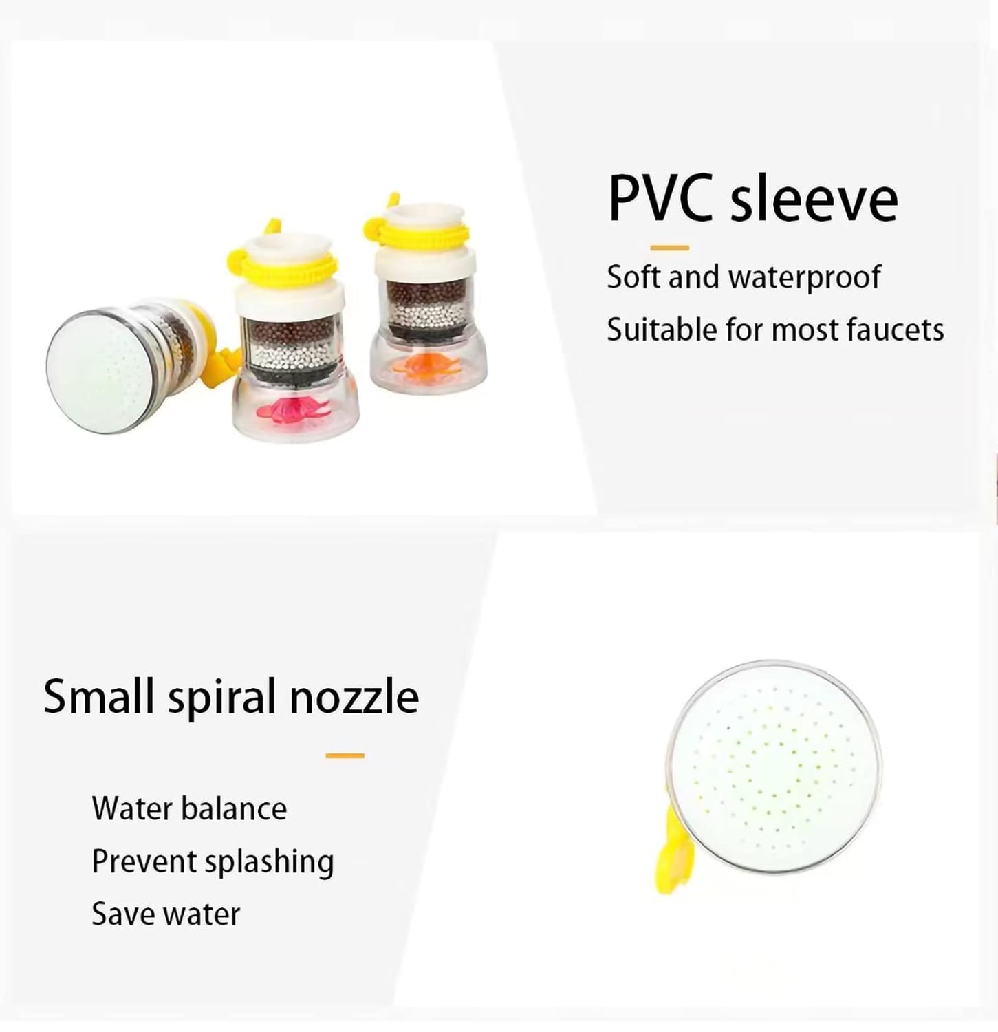 1pc Mini Tap Water Filter for Kitchen Use – Home Drinking Water Purifier – Simple & Effective Water Filter Solution for Cleaner Cooking and Beverage Water.