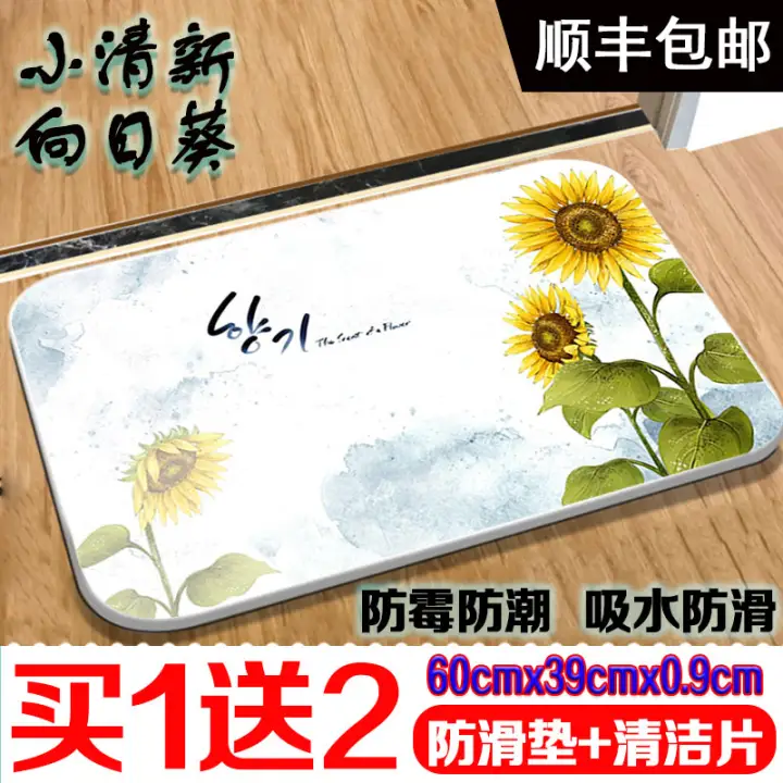 Home Ground Mat Diatom Ooze Mats Bathroom Absorbent Floor Mat Anti Slip Moisture Rapidly Absorb Water Toilet Mat Lazada Singapore